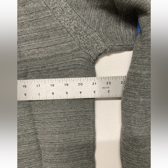 Flag & Anthem Mens 1/4 Zip Sweater Pullover Medium Grey Mid-Weight Long Sleeve - Picture 8 of 9
